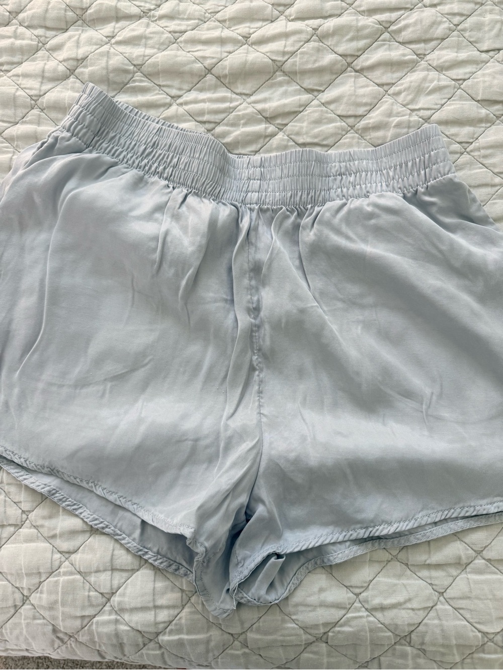 H&M Silver Elastic Waist Shorts